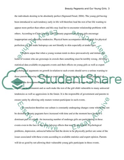 Beauty Pageants and Our Young Girls