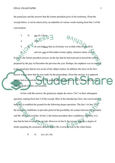 Criminal Investigation Process: Bill Clinton and Ms. Monica Lewinsky