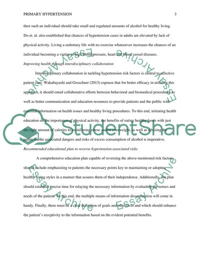 Primary Hypertension