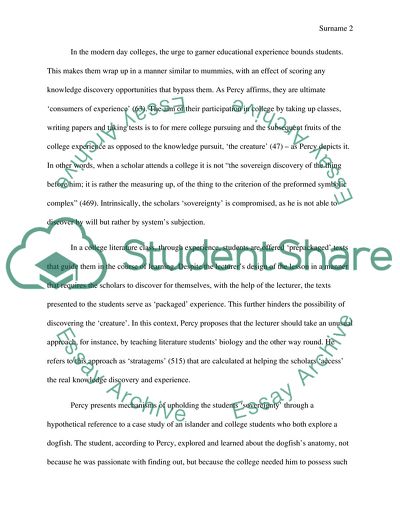 The Loss of the Creature by Walker Percy