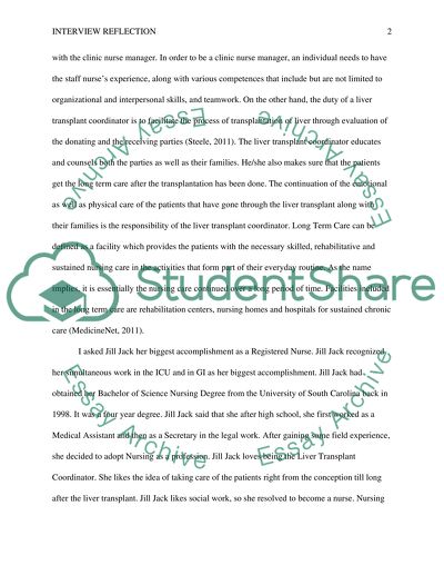 Long Term Care: An Interview