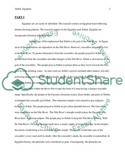 Sobek, Egyptian God of the Nile River