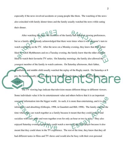 Audience Ethnography. Commentary and observations on TV viewing behaviour