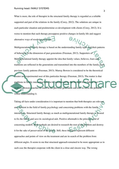 Structural Family Therapy