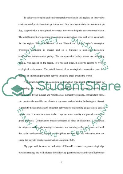 Three-river-source ecological environment protection strategy