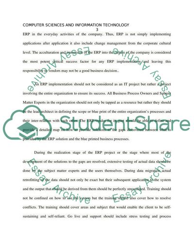 Enterprise Resource Planning