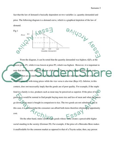 The Law of Supply and Demand as Big Principles of Economics