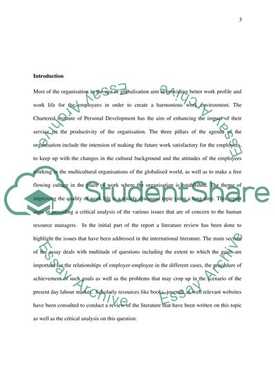 The Relationships between Employer and Employee