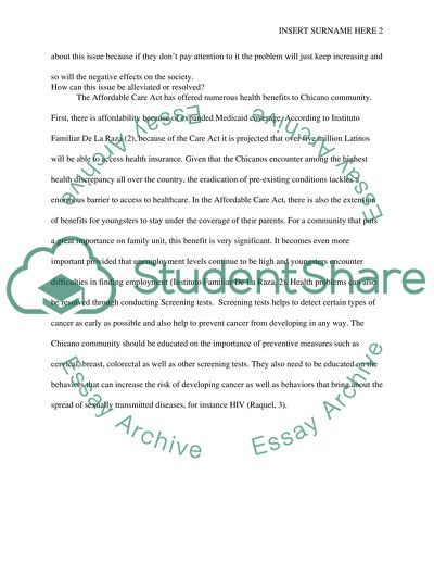 Health problem of chicano