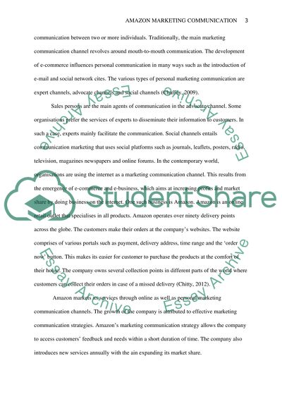 Amazon Marketing Communication