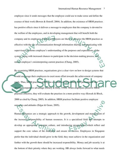 Performance Management in International Human Resource Management