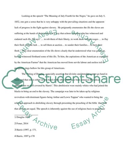 Antislavery Work of Fredrick Douglass