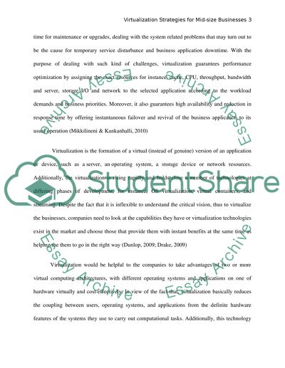 Virtualization Strategy for Mid-Sized Businesses