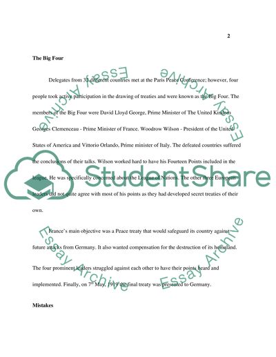 Was the Paris Peace Conference a failure or a success