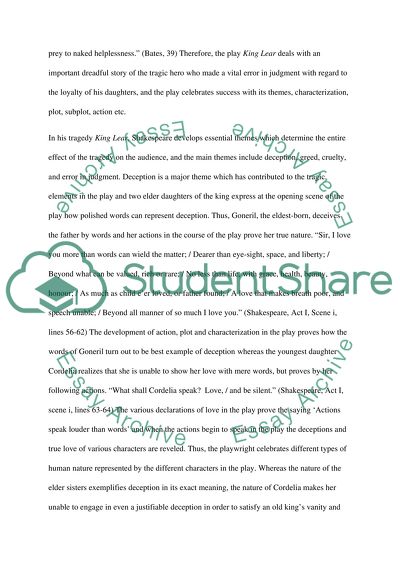 King Lear Book Report/Review