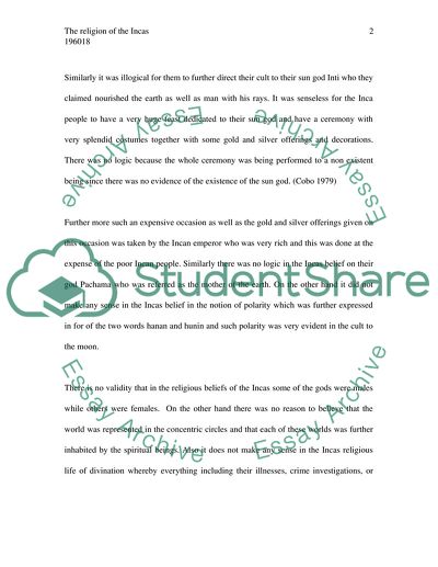 Religion of the Incas