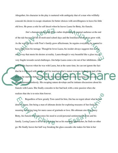 Explain Jims character and why he treats Laura as he does