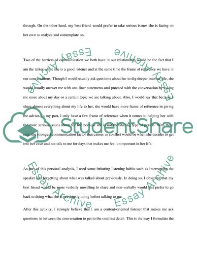 Personal Analysis Paper