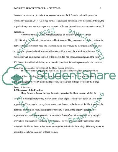 Societys Perception of Black Women