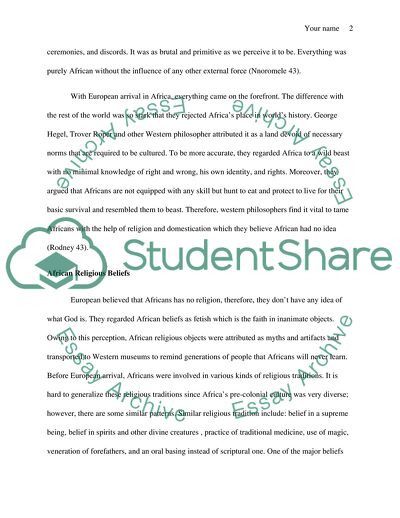 Pre-colonial Africa, Myth and Reality