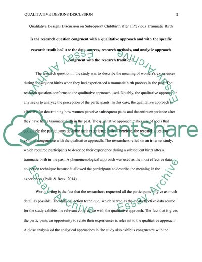 Subsequent Childbirth after a Previous Traumatic Birth