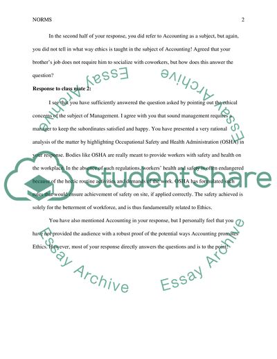 Ethical Concerns of the Subject of Management