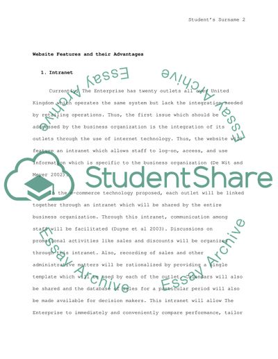 E-commerce for the Enterprise