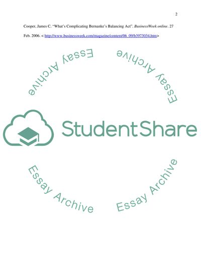 Complicating Bernankes Balancing Act