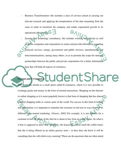 Aspects of E-Commerce Business Solutions