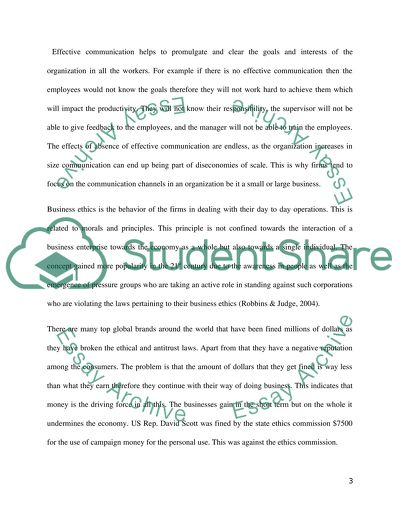 Organizational Behavior Term Paper