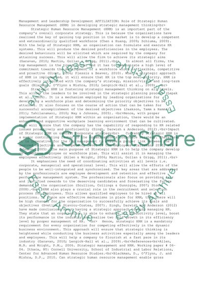 Management and Leadership development