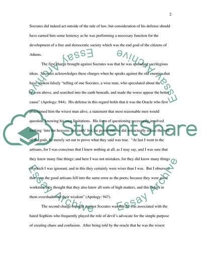 Socrates in Platos Apology