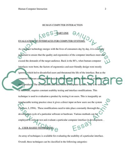 Human-Computer Interaction