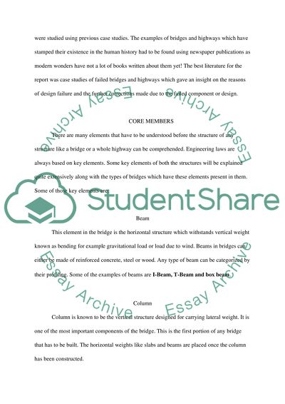Structural members in concrete bridges and highway