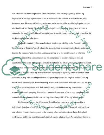 Reflection on Beauvoirs Becoming a Woman