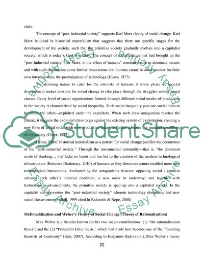 Social Thought and Social Change