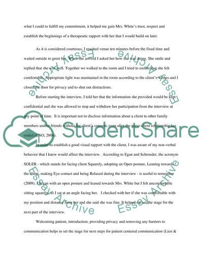 The issue of therapeutic relationship