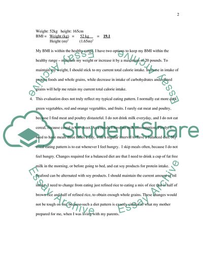 Calorie Intake And Healthy Diet