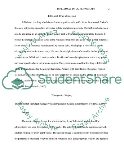 Infliximab Drug Monograph