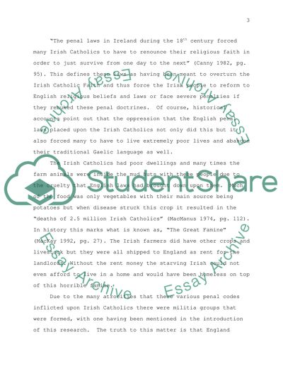 The Significance of Penal Laws in 18th Century Ireland