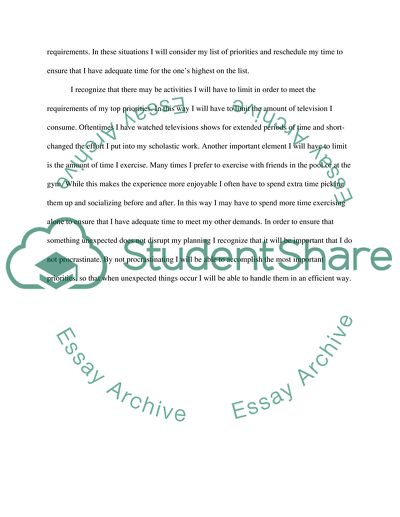 Time managemant strategy