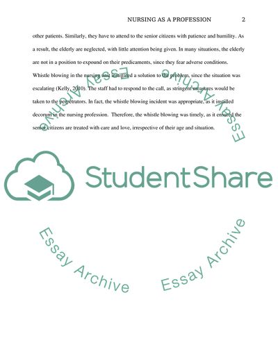 Ethical Care & Nursing as a Profession