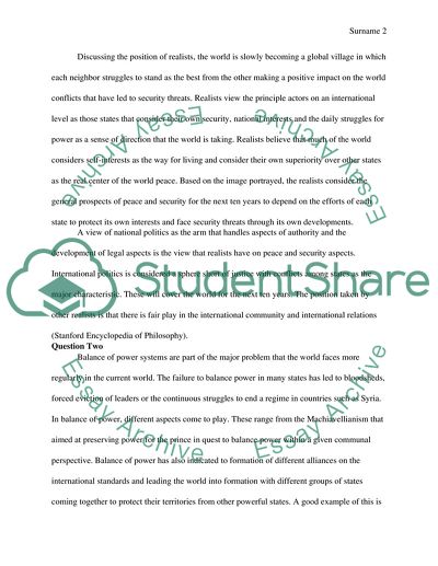 Political Science questions