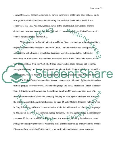 Is the United States a Global Bully