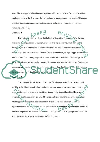 Supervisors in the Generation Y and X