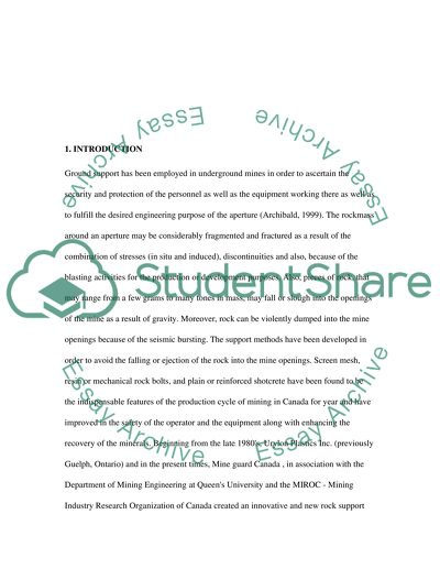 Comparison of Ground Support Systems