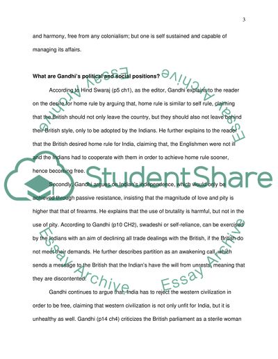 Hind Swaraj or Indian Home Rule