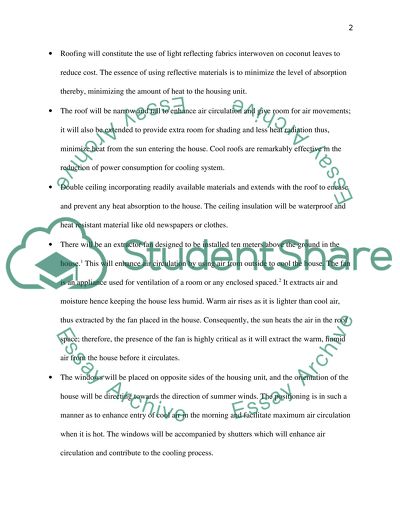 Designed House Cooling System