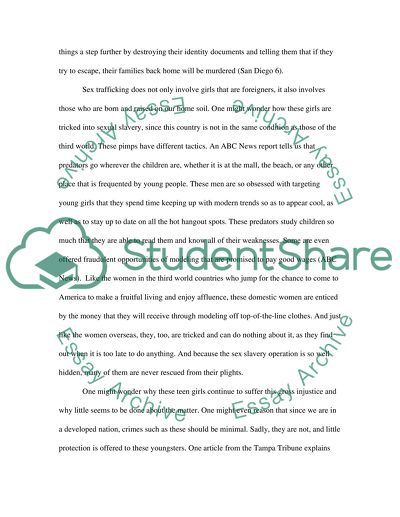 Teen Sex Trafficking