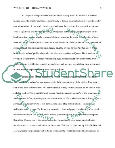 Women in The Yellow Wallpaper by Gilman